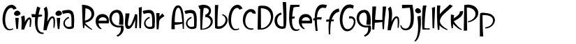 Cinthia Regular font