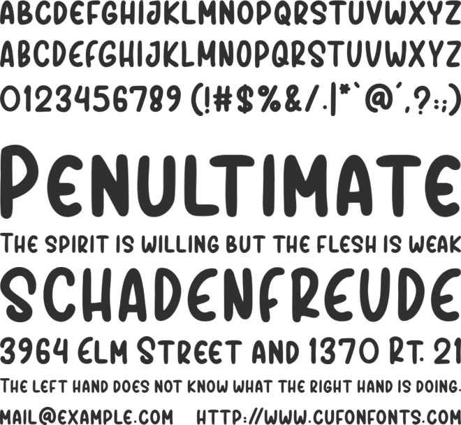 SPORTIME font preview