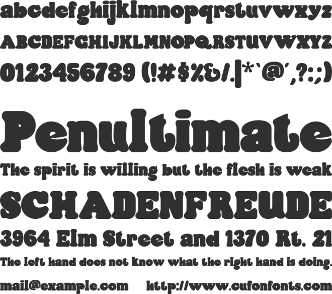 Pagolla font preview