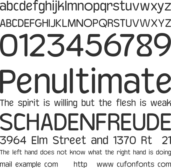 Baji Rounded Trial font preview