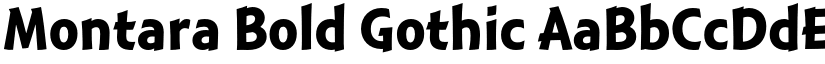 Montara Bold Gothic font
