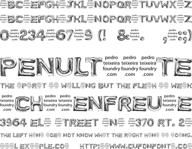 InflatePTx font preview