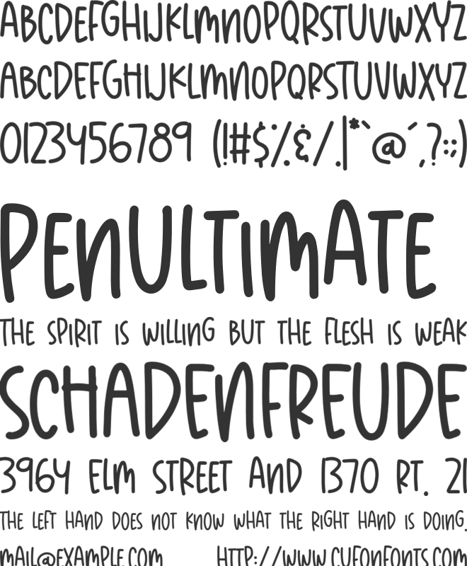 Sakura Blossom font preview