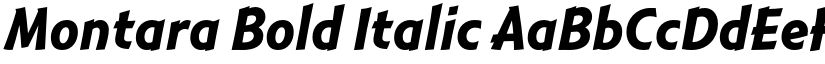 Montara Bold Italic font