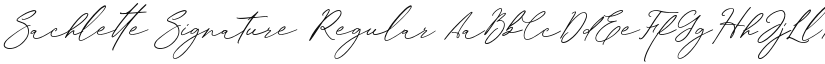 Sachlette Signature font download
