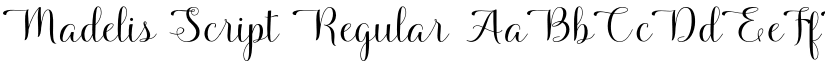 Madelis Script Regular font