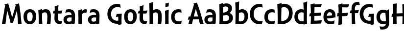Montara Gothic font