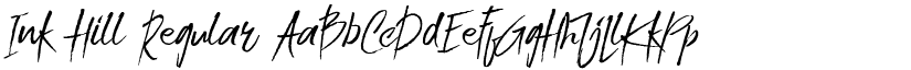 Ink Hill Regular font