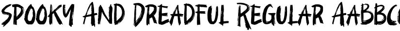 Spooky And Dreadful Regular font