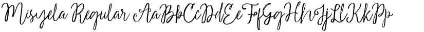 Misyela Regular font