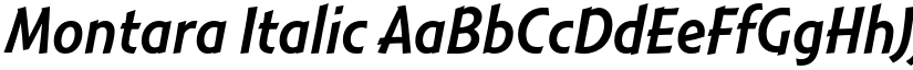 Montara Italic font