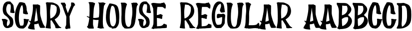 Scary House Regular font