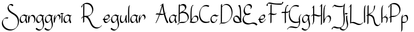 Sanggria Regular font