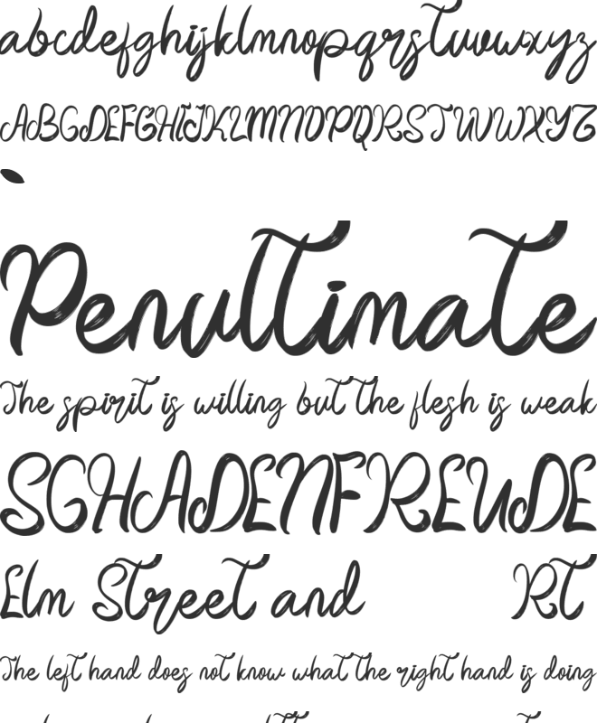 Akhilona font preview