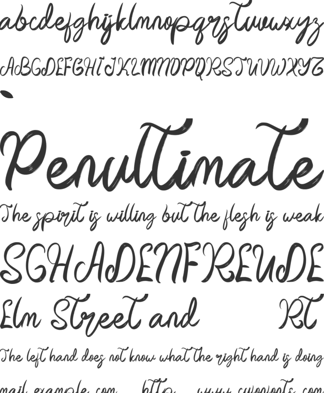 Akhilona font preview