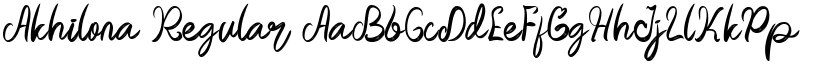 Akhilona Regular font