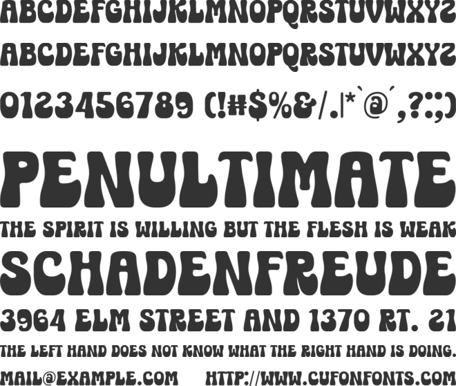 Magic Flower font preview