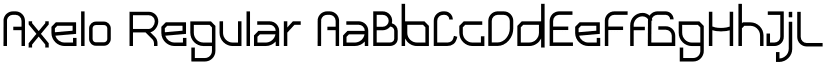 Axelo Regular font