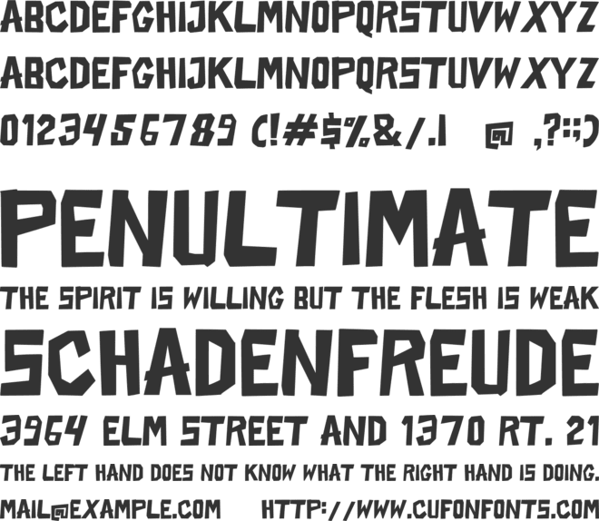 HAIDEK font preview