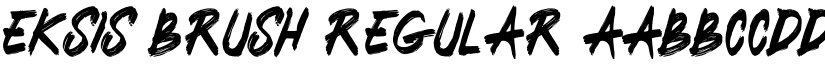 Eksis Brush Regular font