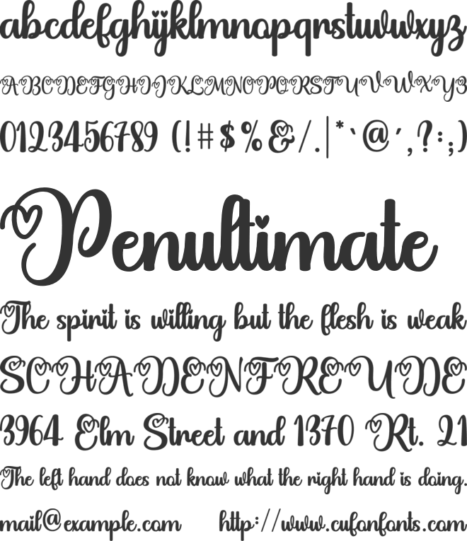 Migatha font preview