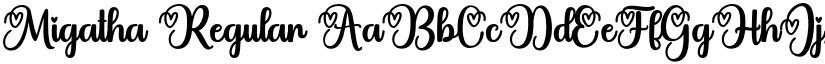 Migatha Regular font