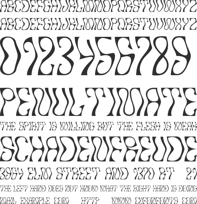 PsychUmami font preview