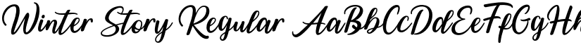 Winter Story Regular font