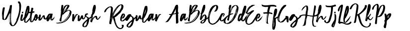 Wiltona Brush Regular font