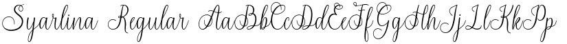 Syarlina Regular font