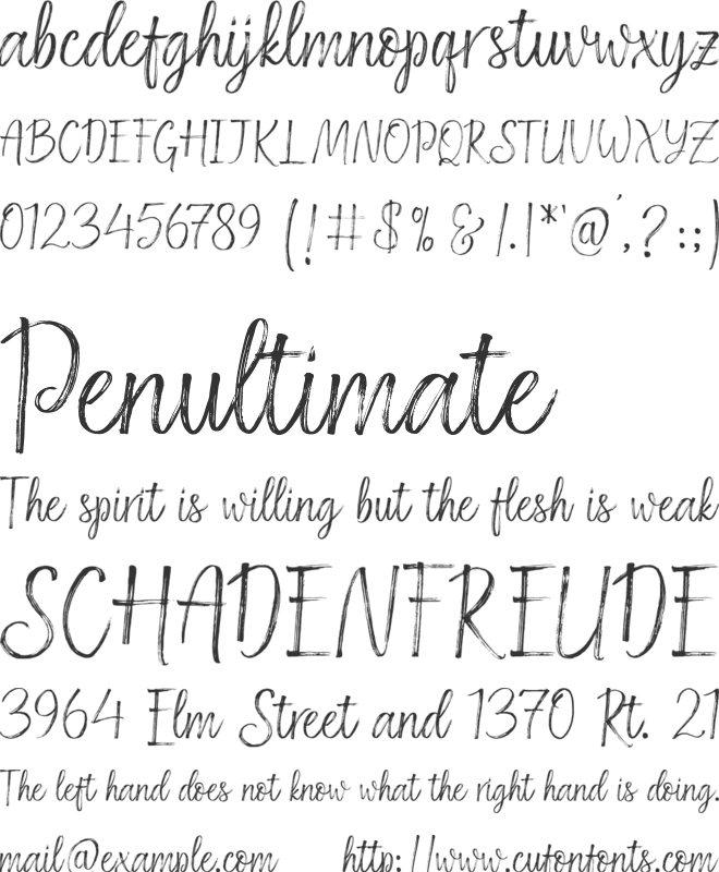 Ringster font preview