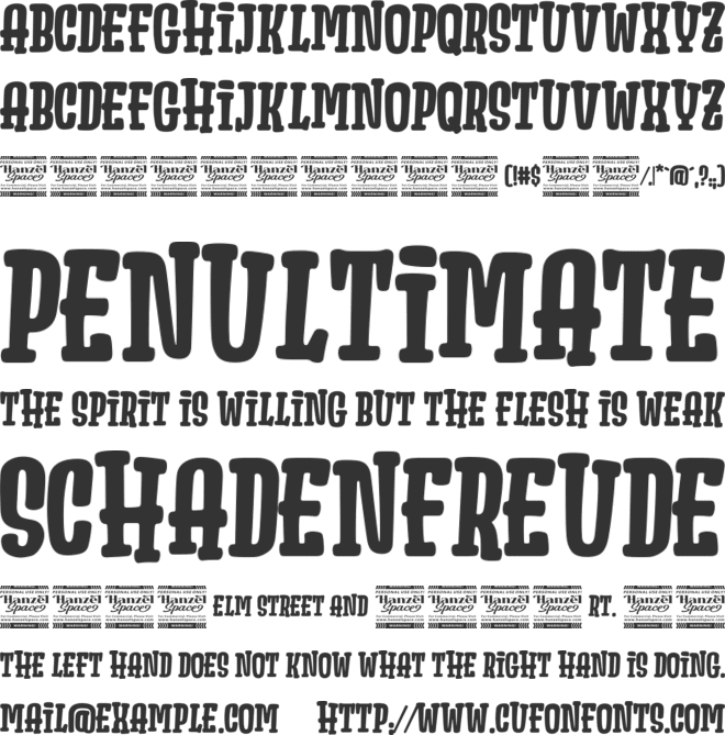 Olibrick font preview