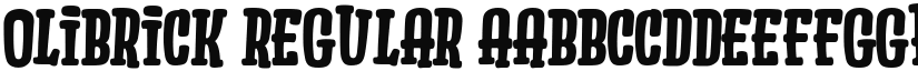 Olibrick Regular font