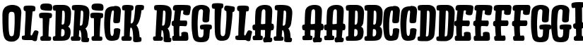 Olibrick Regular font