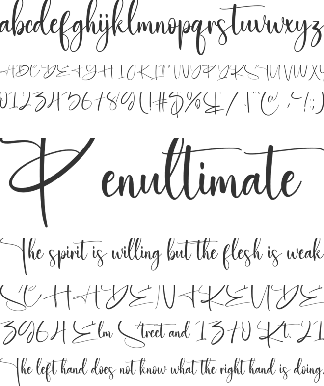 Interesting font preview