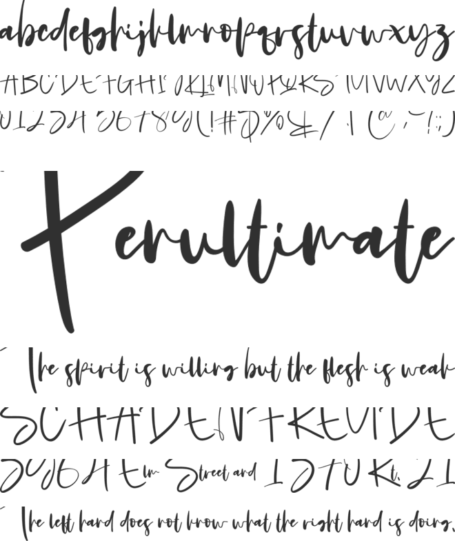 Calligraphy Signatur font preview
