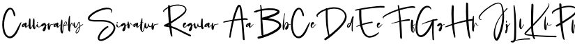 Calligraphy Signatur Regular font