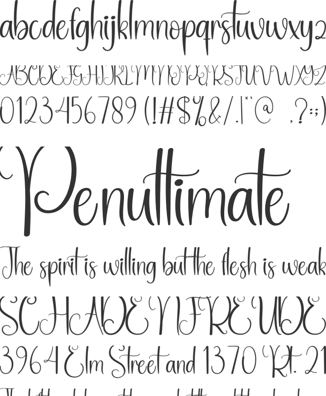 Baby Day font preview