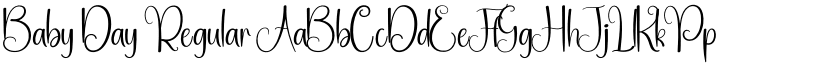 Baby Day Regular font