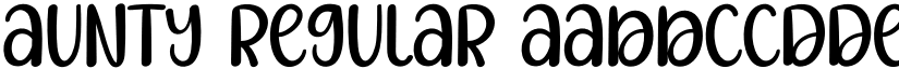 Aunty Regular font