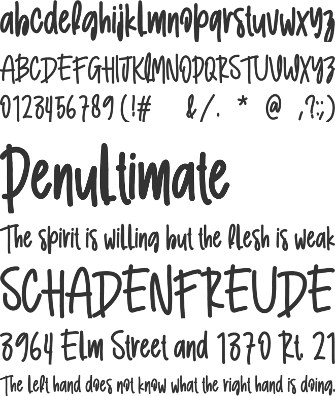 Picture font preview