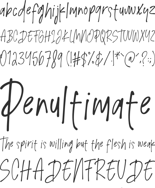 Girly Sunrise font preview