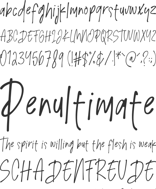 Girly Sunrise font preview