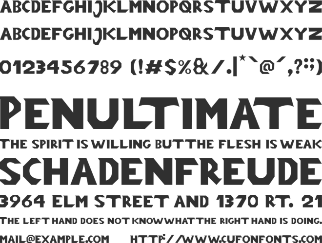 Montire font preview