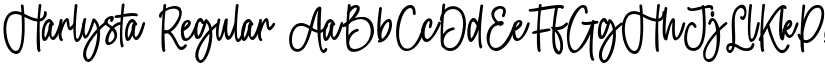 Harlysta Regular font