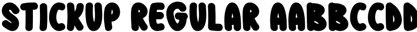 Stickup Regular font