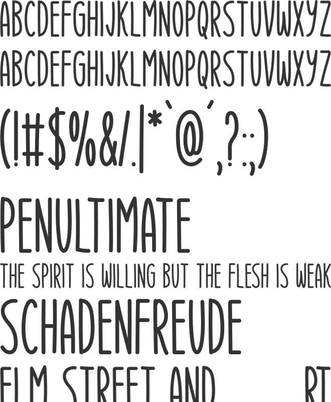 Harvest Joy font preview