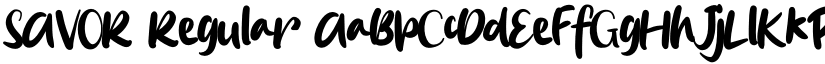 SAVOR font download