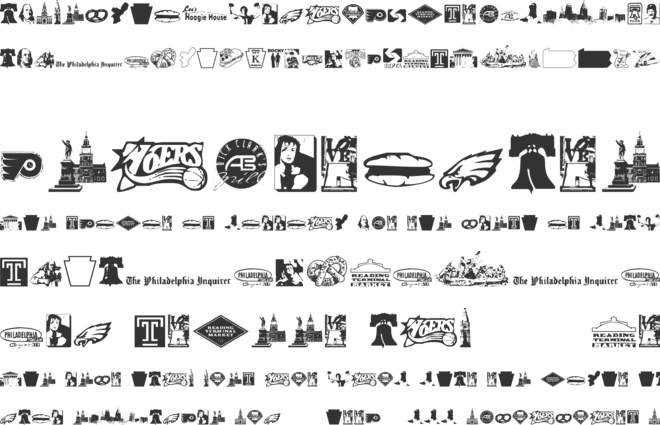 Philly Dings font preview