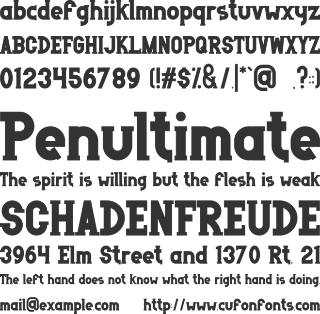 BigFlorida font preview